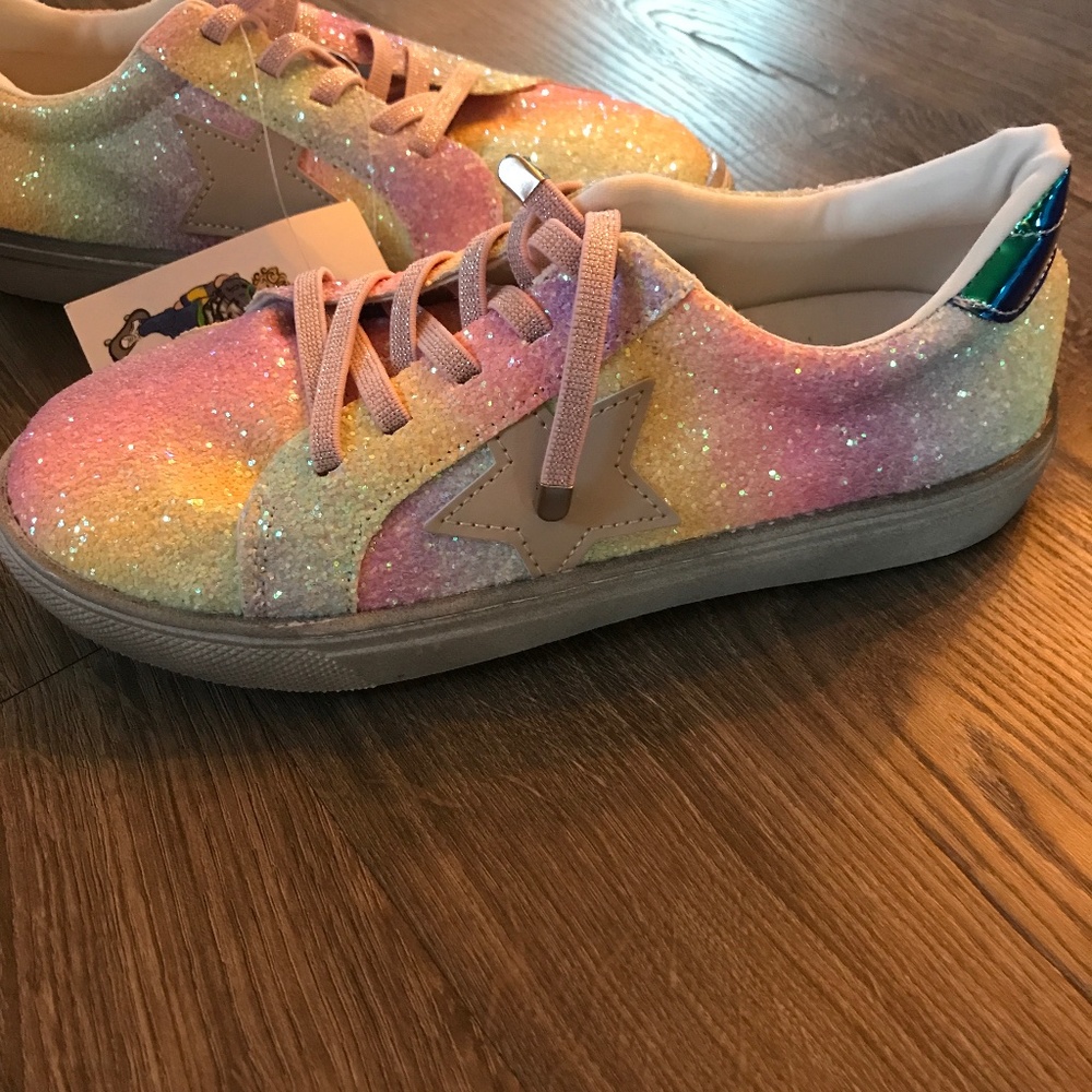 Lola And The Boys Ombré Glitter Star Sneakers